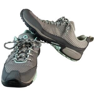 Merrell Womens US 8.5 EUR 39 Wild Dove Gray Blue Trail Running Shoes Sneakers